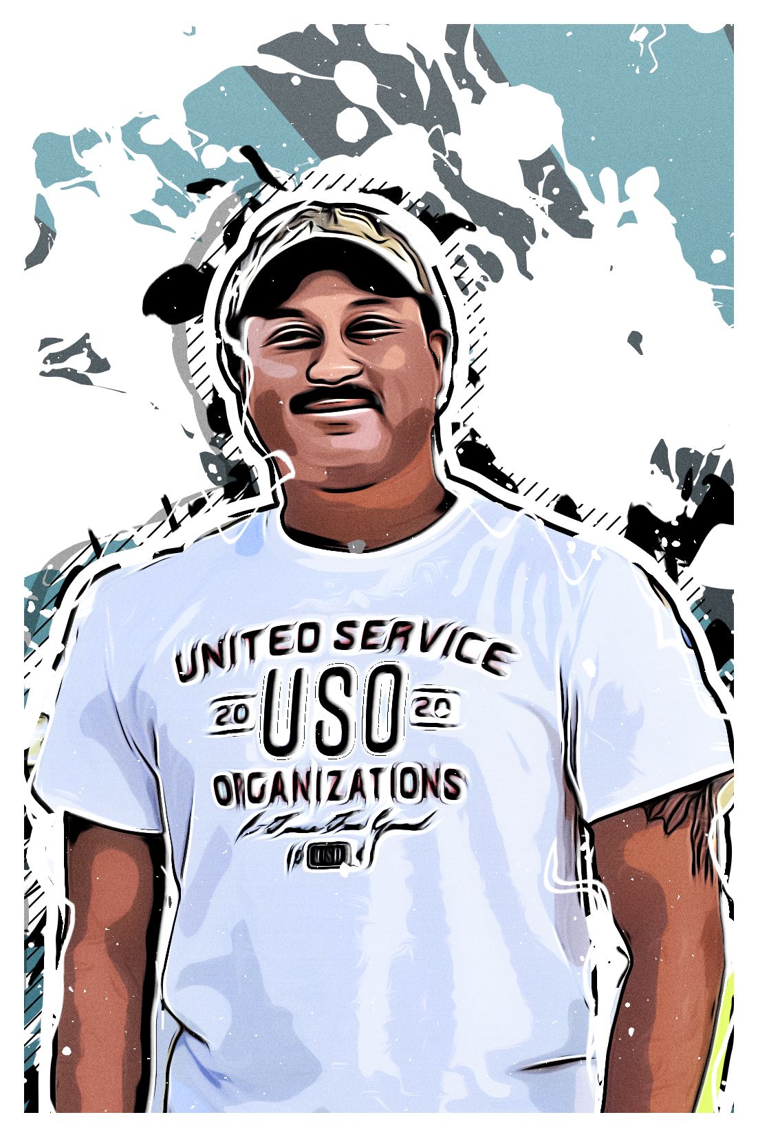 Soldier in white shirt