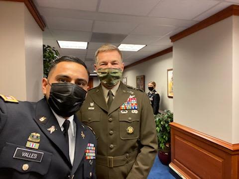 Soldiers pose for selfie