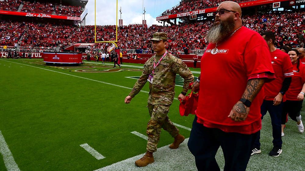 San Francisco 49ers honored 173rd Fighter Wing Airmen following game-day  flyover