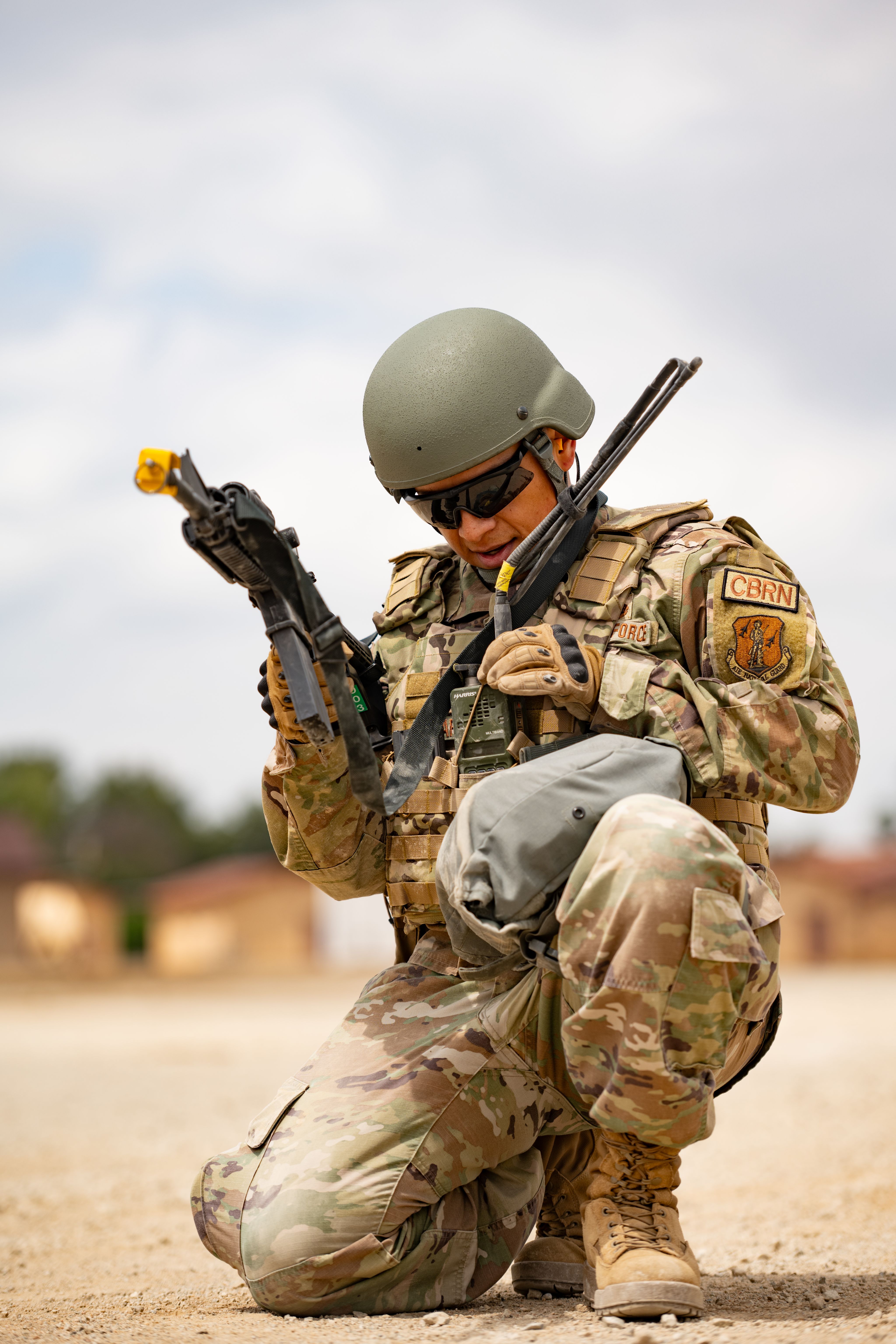 Airman with rifle