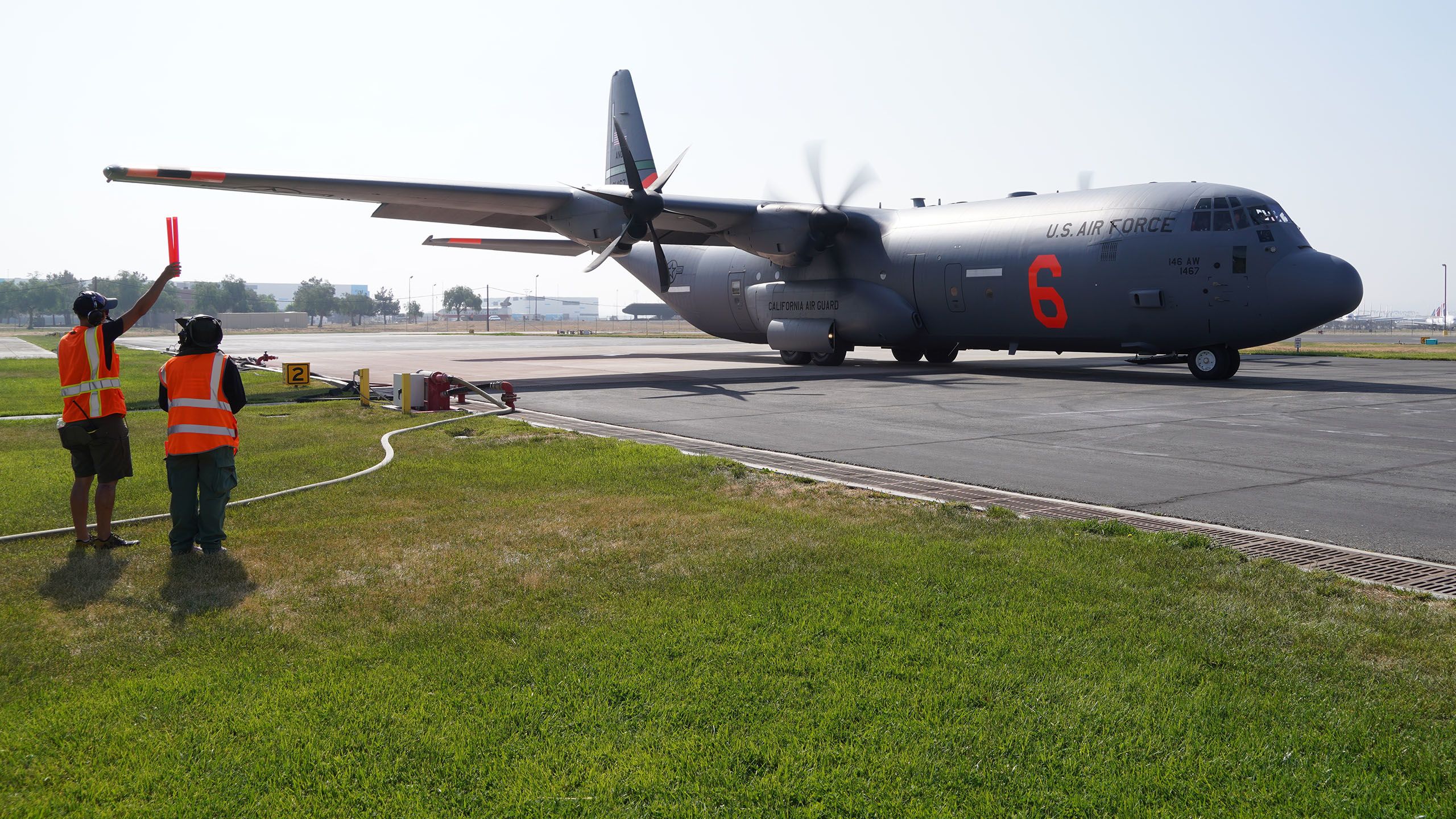 Cargo plane on tarmac.