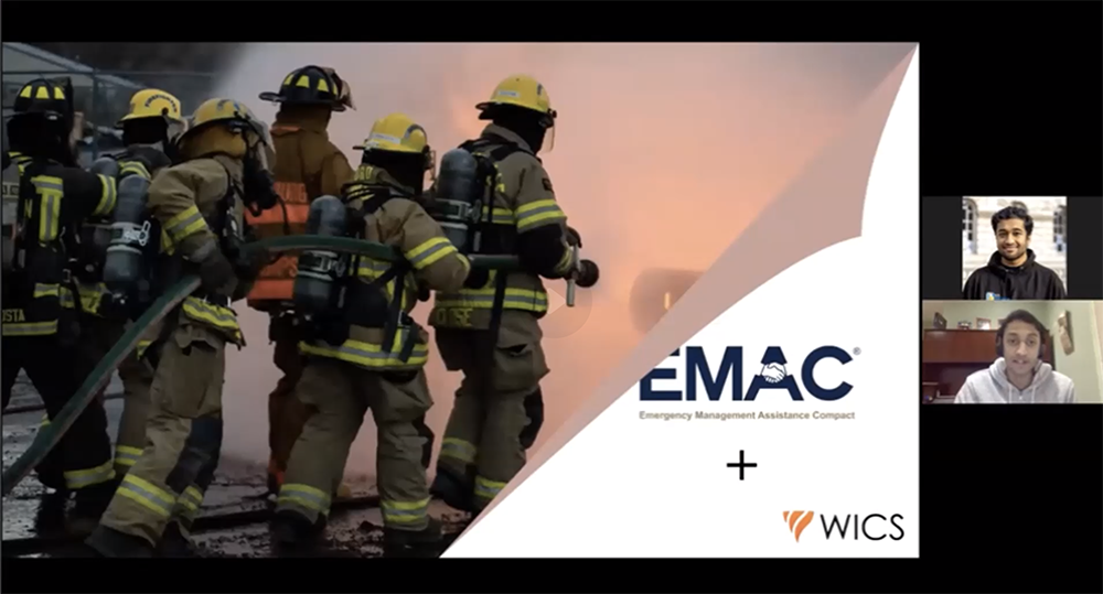 Screen shot of an online presentation.