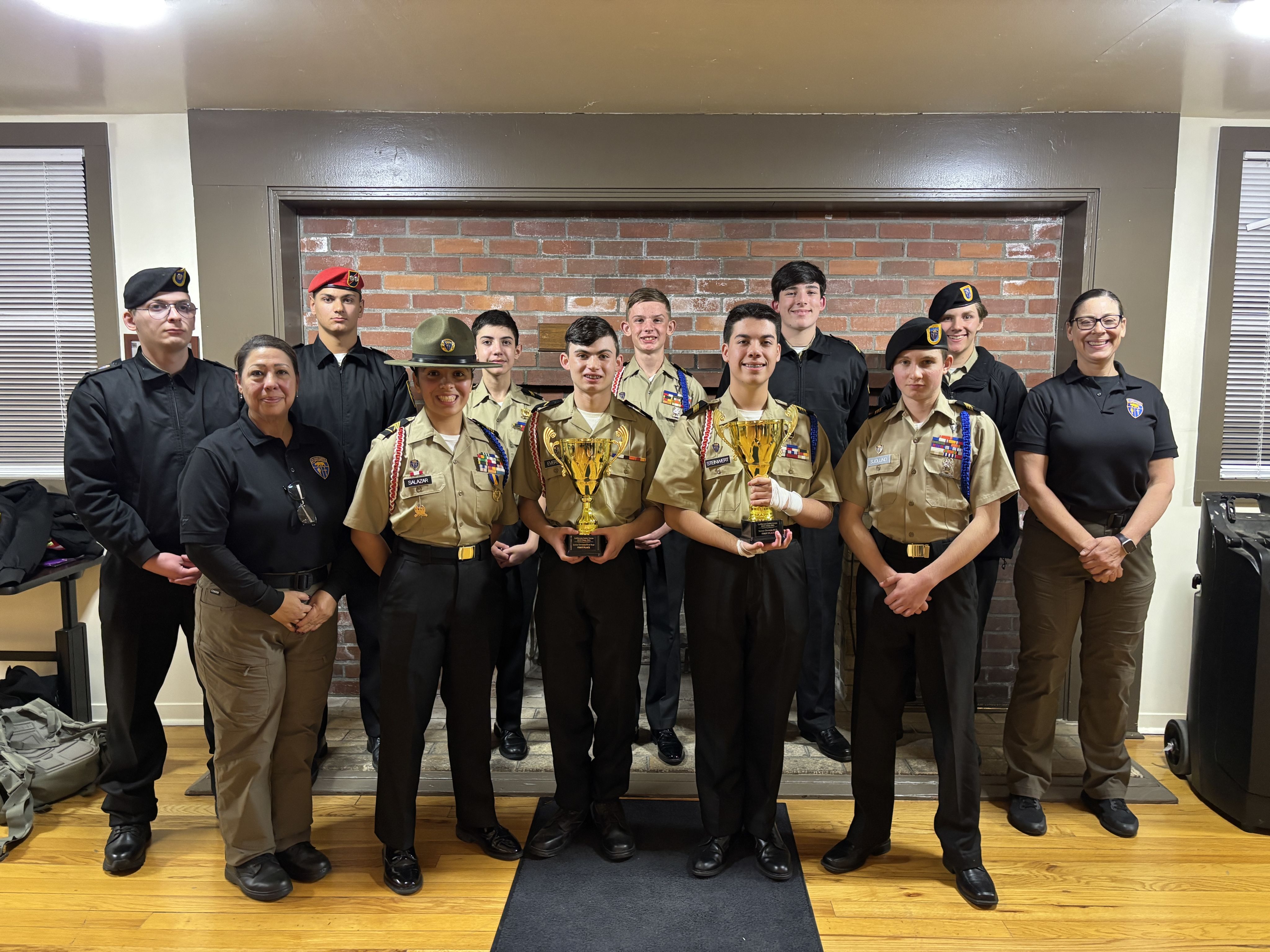 Cadet with CACC Survival program learns to make a fire.