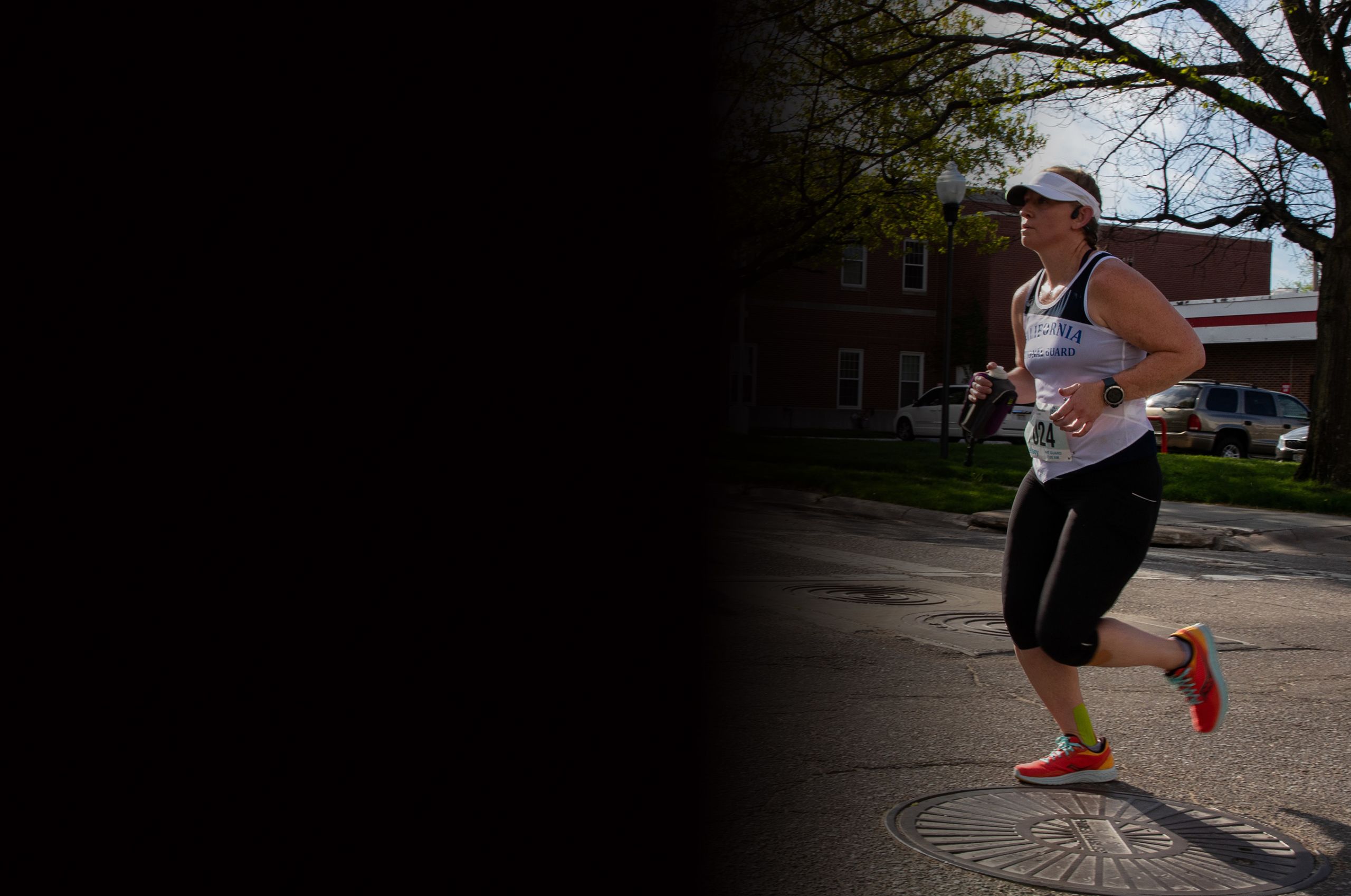 Photo of Cal National Guard marathon runner