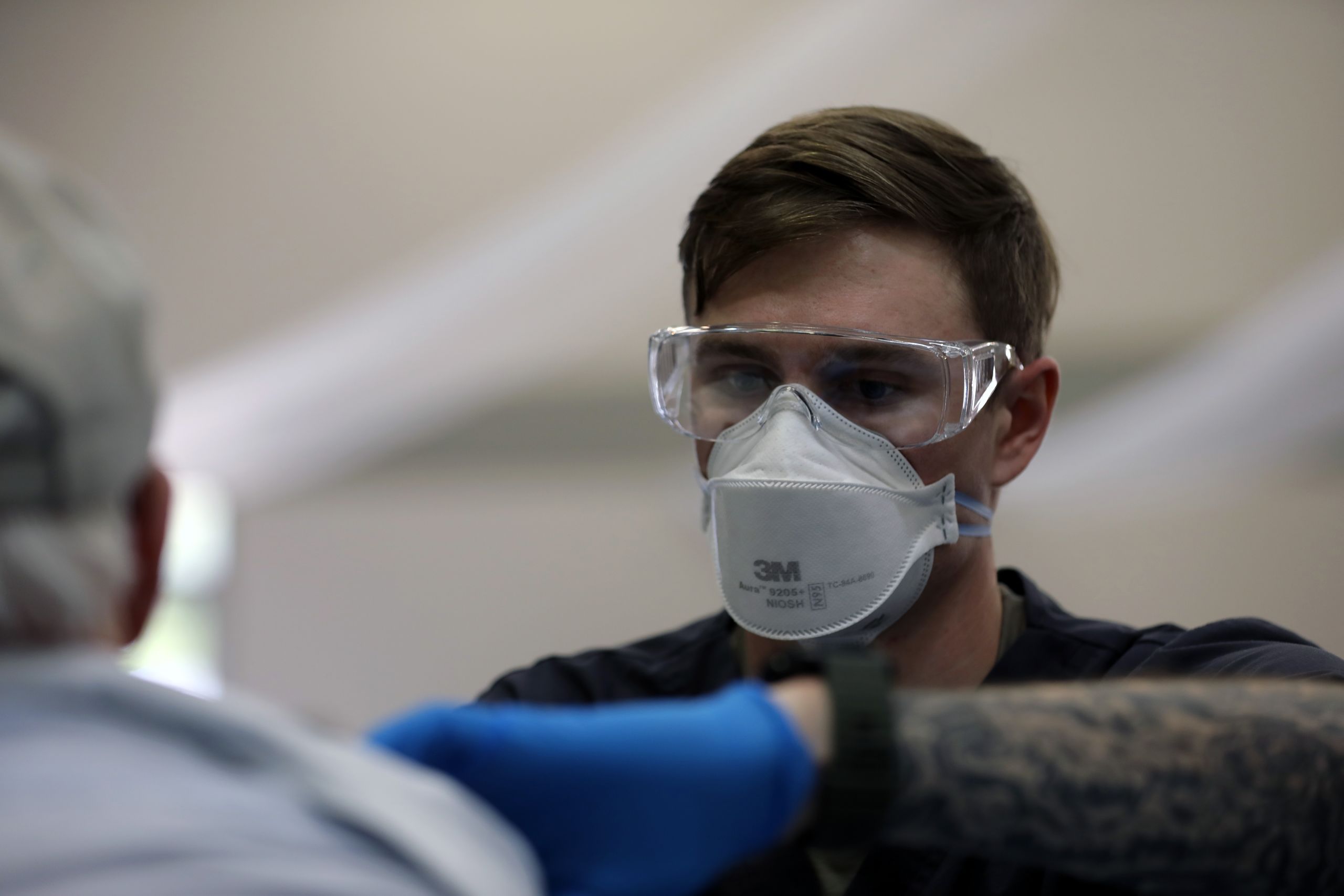 Photo of California National Guard medic