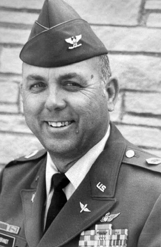 Black and white portrait of Army colonel.