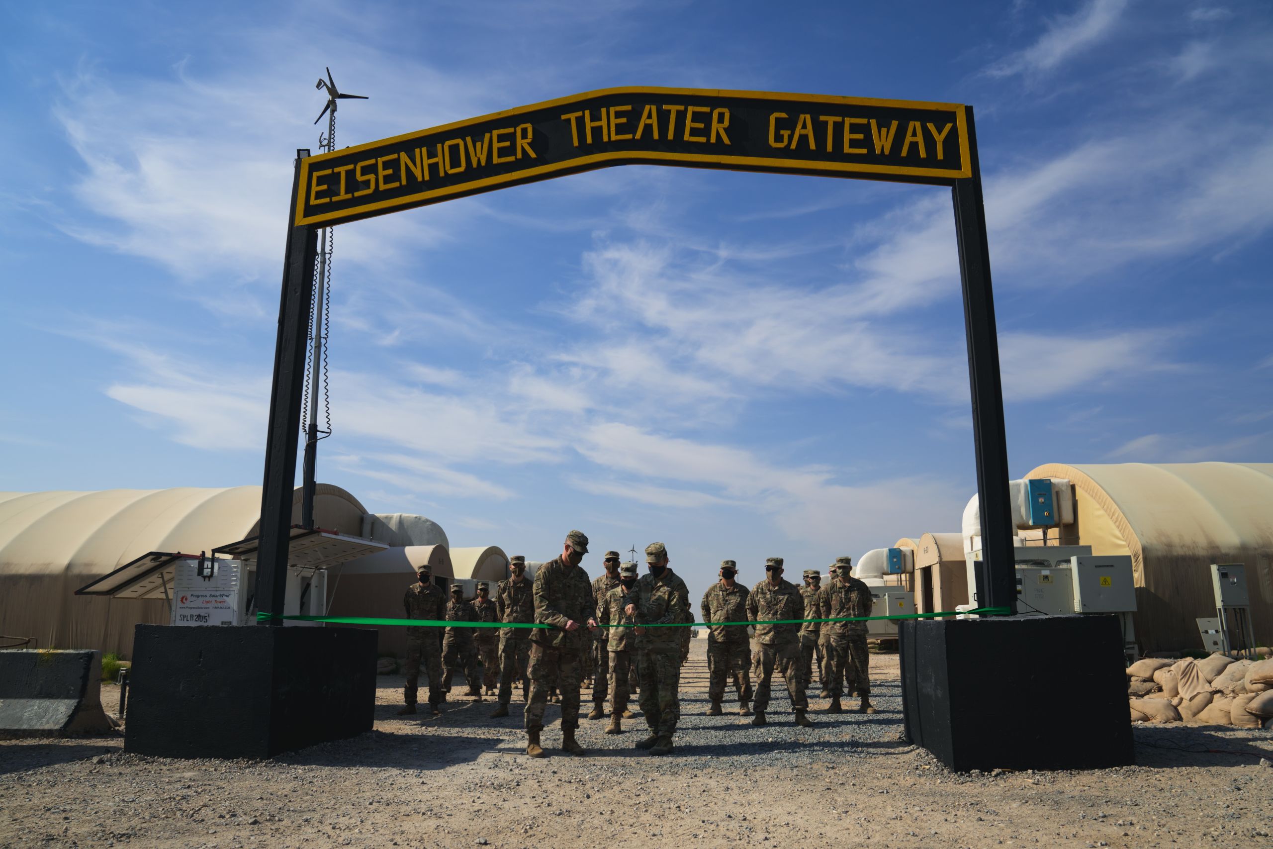 Photo of U.S. troops in Kuwait January 2021.