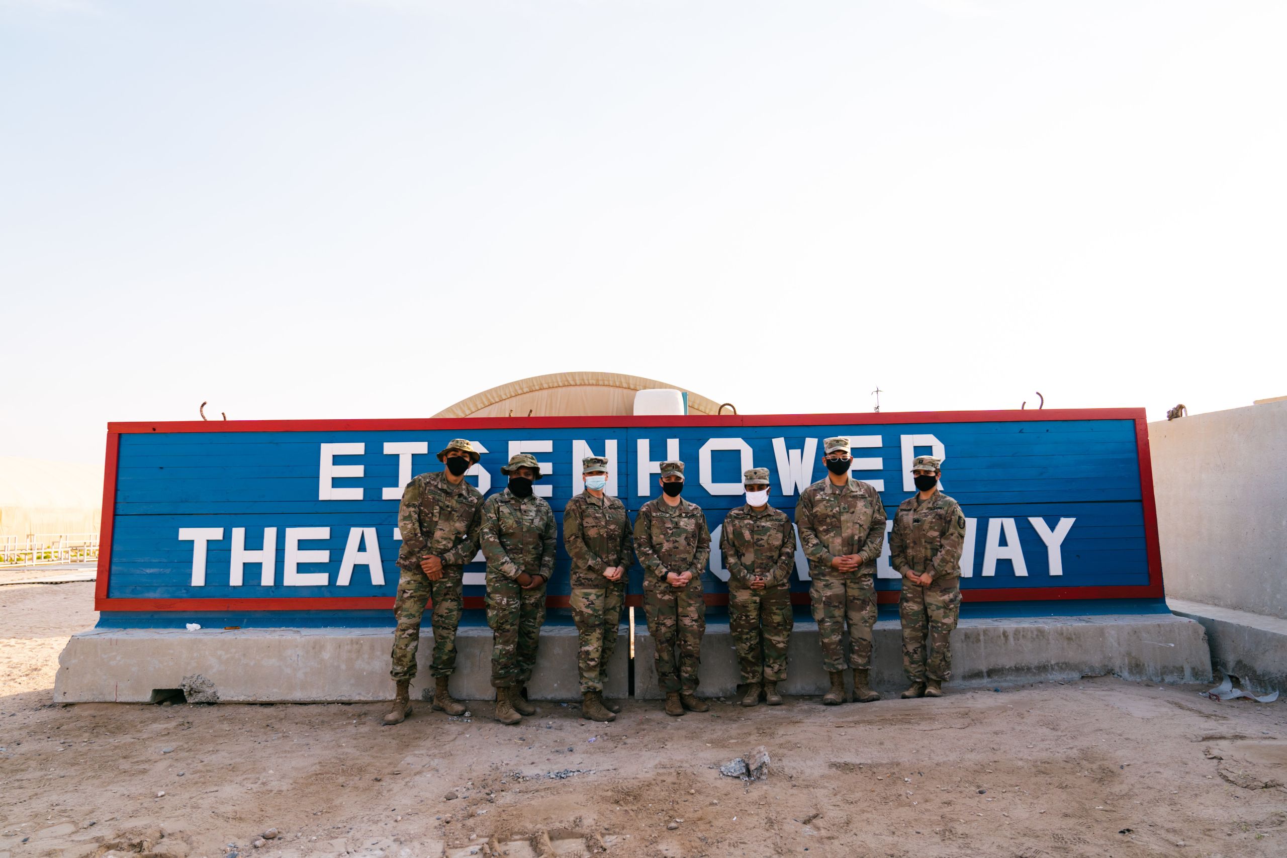 Photo of U.S. troops in Kuwait Jan. 2021